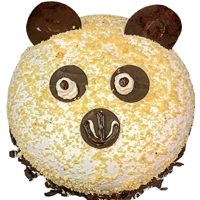 "Designer Bear Fondant Cake -2 Kg (Cake World) - Click here to View more details about this Product